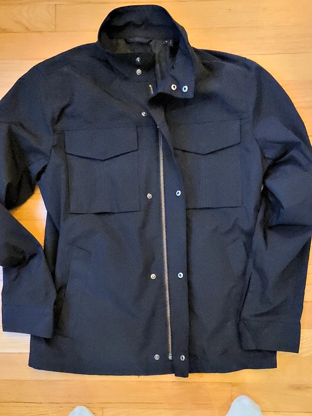 Theory Men's Black Yost N Fuel Utility Field Jacket - Size M